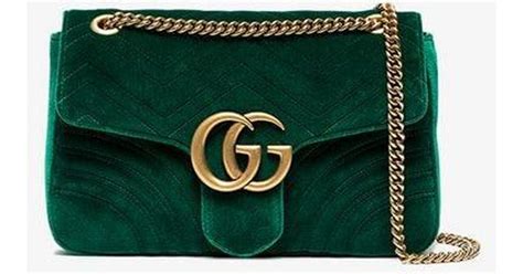 gucci marmont velvet green